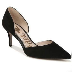 Sam Edelman Black Leather d’Orsay Pumps